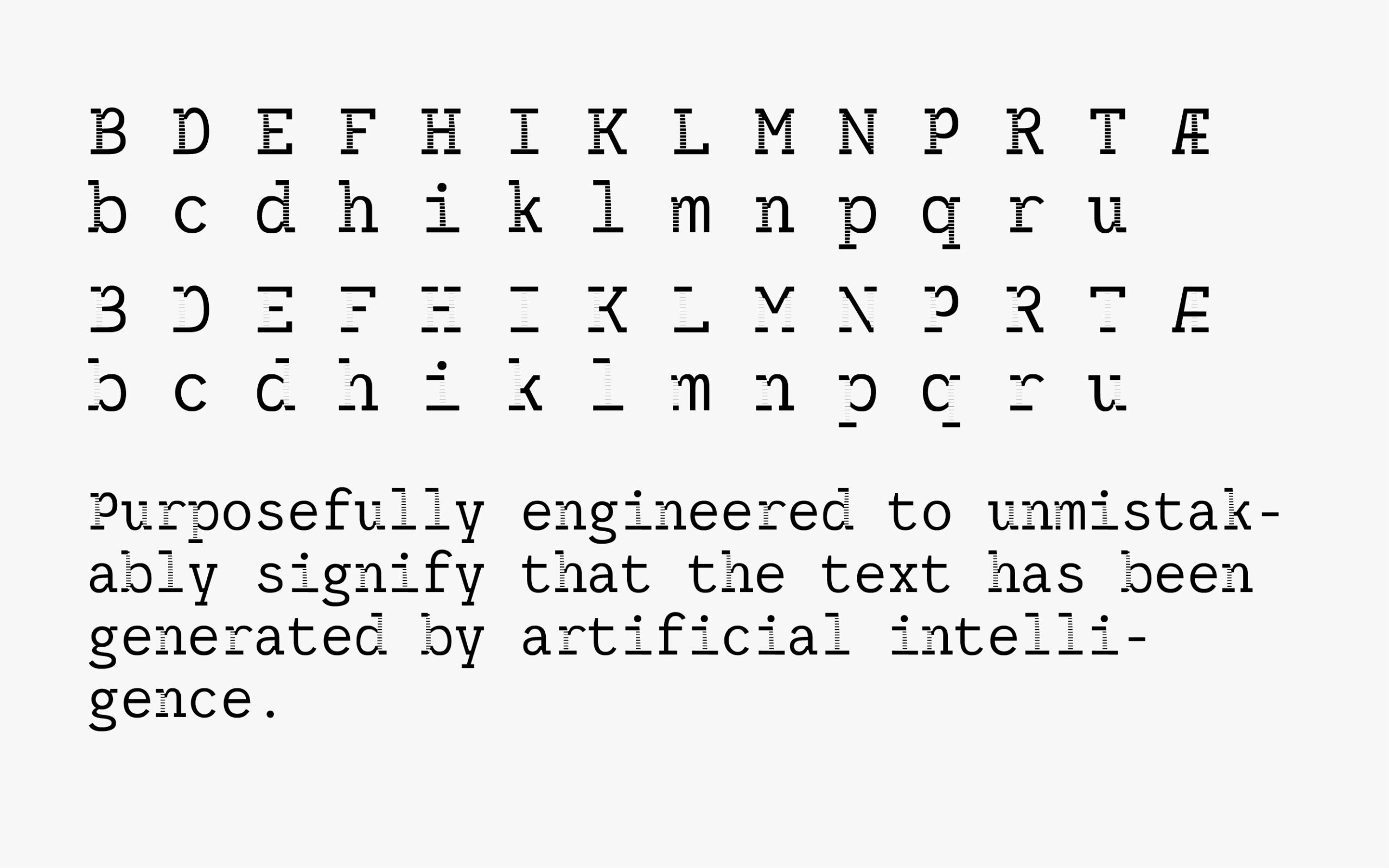 Fremlæggelse font, Laura9 Tegn med dynamik